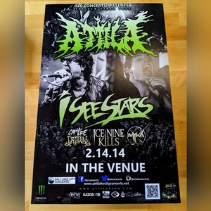 Attila / I See Stars concert poster